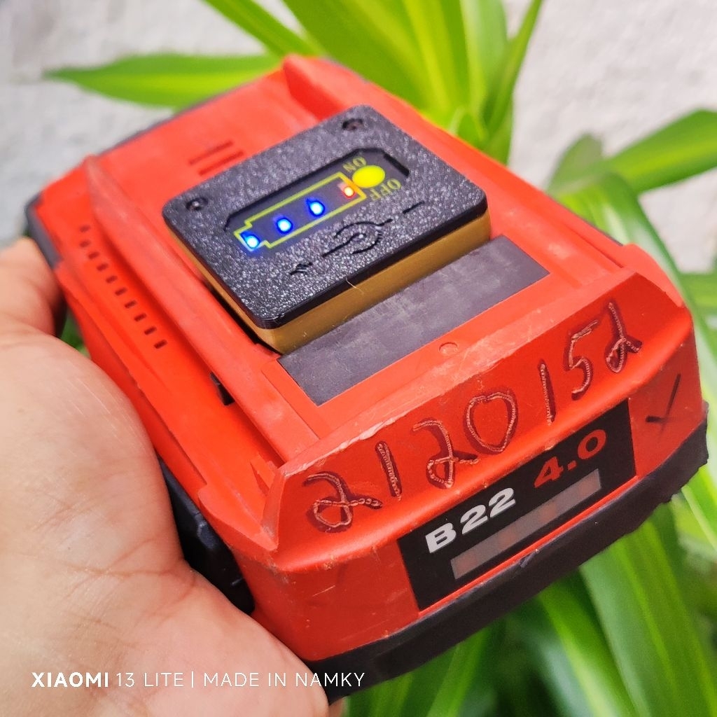 Tự chế dock sạc cho pin B22 Hilti 22V