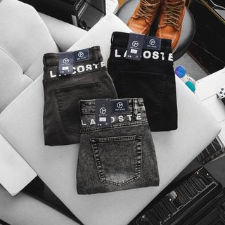 Quần short jean nam xám đen ống suông ngang gối co giãn thoải mái VNXK cao cấp