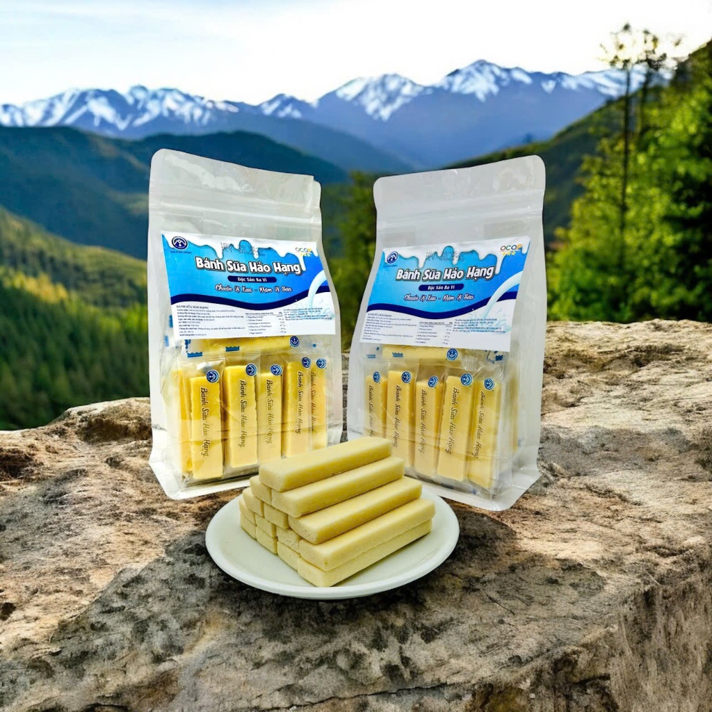 Bánh Sữa Hảo Hạng- Chuẩn vị sưa, đậm vị sữa. Đặc sản Ba Vì, bánh sữa Ba Vì Nam Oanh. 500gam/ 1kg