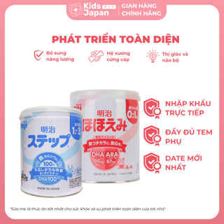 Sữa bột Meiji nội địa nhật Nhật cung cấp 15 loại dưỡng chất bổ sung sắt và canxi cho bé