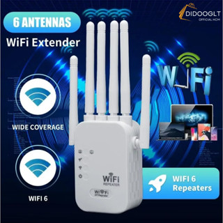 Kích Sóng Wifi 6 Râu Tốc Độ Cao Cải Thiện Tốc Độ Mạng - Bộ Kích Wifi Mở Rộng Vùng Phủ Sóng (DIDOOGLT)