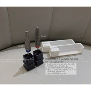 Đầu mài phá thang dài bo đầu an toàn BM0724 ( phá sơn gel,gel/bột đắp,gờ móng úp,gầm)