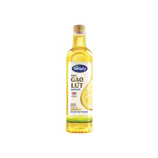 Dầu ăn gạo lức nguyên chất Simply - Chai 1 lít