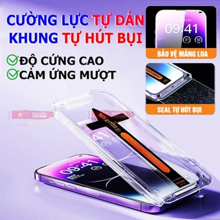 Cường lưc tự lấy bụi, tự dán cho iphone X/ XS/XSMAX/ 11/11 PRO/11 PROMAX/12/ 13/ 14/ 15 PRO/ PLUS/ PROMAX