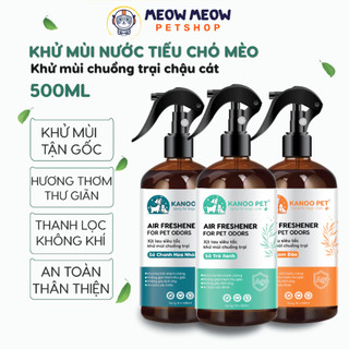   CHAI 500ML  Xịt khử mùi nước tiểu khử mùi chậu cát chó mèo KANOO PET giúp khử tận gốc mùi hôi khai. 