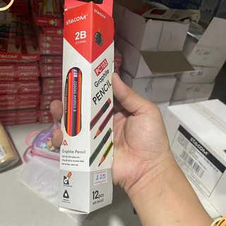 (Hộp 12 Cây) Bút Chì Gỗ 2B Stacom PC103