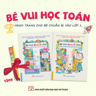 Sách - Combo Bé vui học toán (Tặng 01 bộ dụng cụ thước kẻ, bút chỉ, gôm tẩy)
