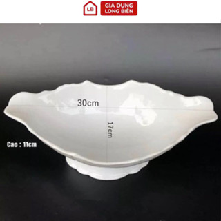  Đĩa Thuyền Đựng Gà Men Trắng Gốm Sứ Bát Tràng - Sang Trọng và Chất Lượng 