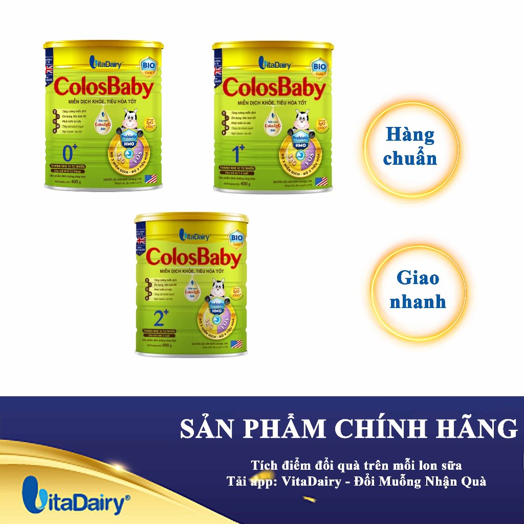 (Ưu đãi) SPDD công thức Colosbaby Bio lon 400g (Có tích điểm, HSD mới nhất)