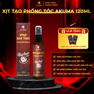 Xịt Tạo Phồng Tóc AKUMA SPRAY HAIR TONIC Chính Hãng Tạo Độ Phồng Tự Nhiên, Không Bết Tóc Và Nặng Tóc