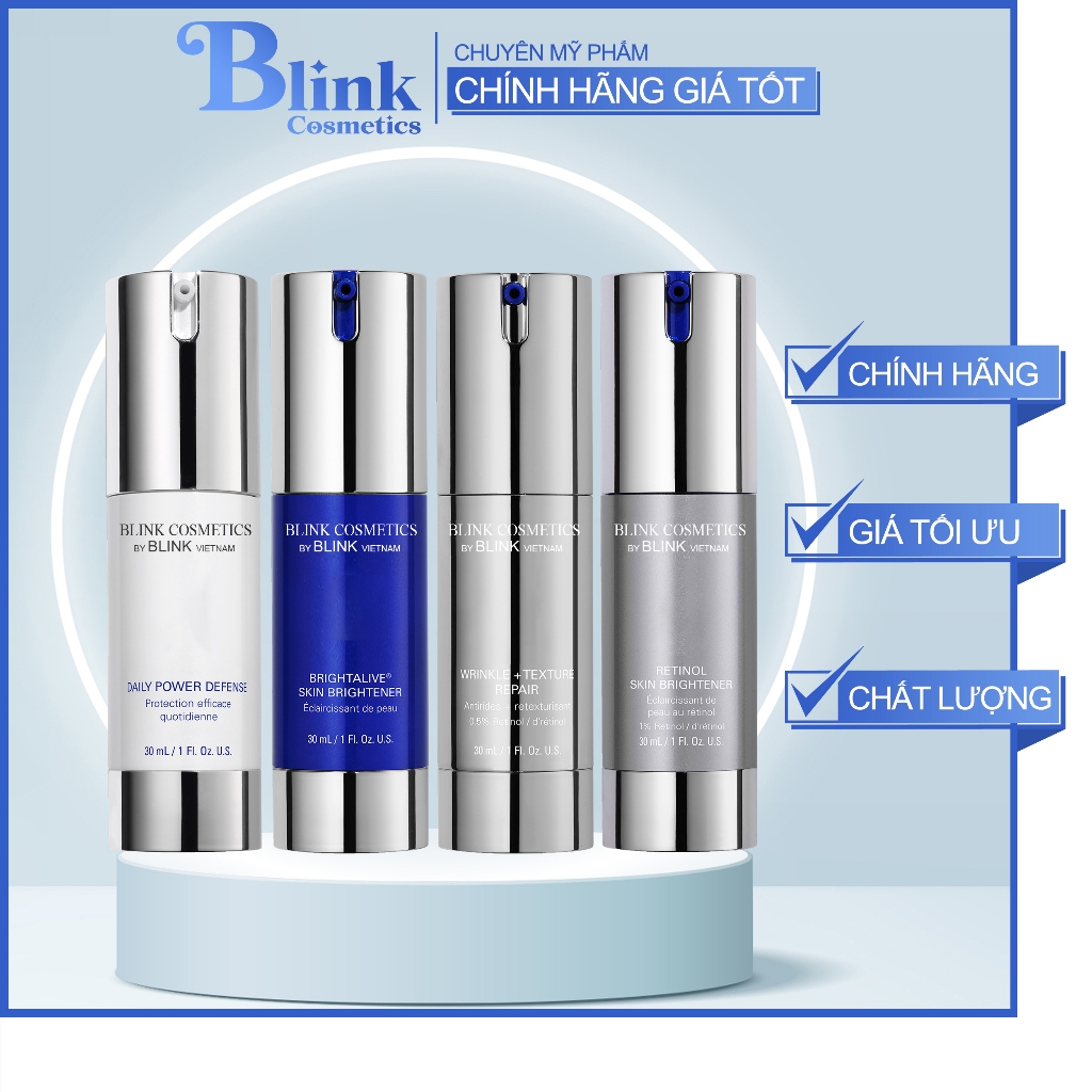 [Set/Tách Lẻ] Bộ sản phẩm mờ nám, sáng da ZSkin Brightening Program + Texture Repair 30ml - BLINK Cosmetic