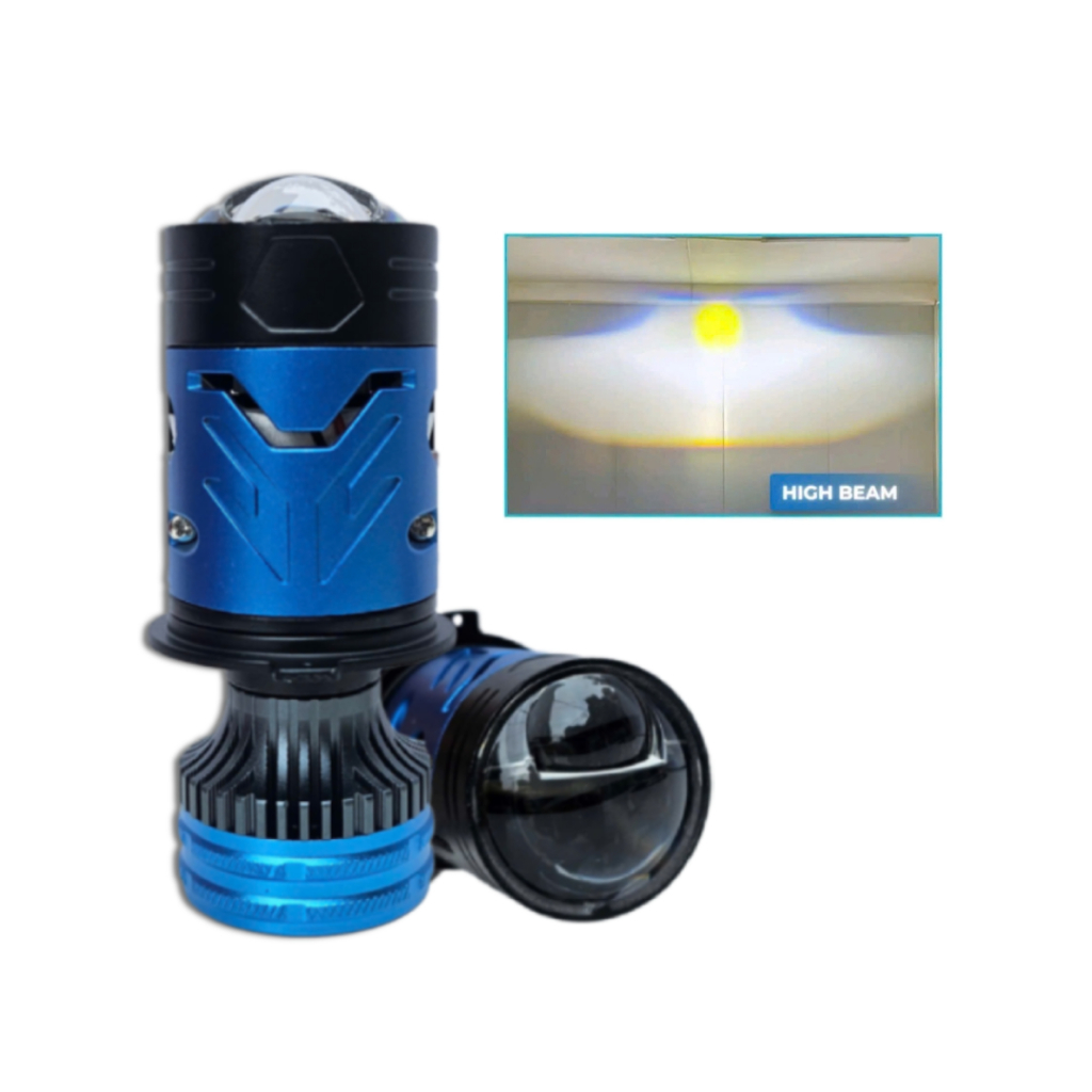 Đèn led bi cầu mini chân h4 RTD C300 - T92 bản nâng cấp có chắn sáng chống chói, giá rẻ, giá 1 bóng