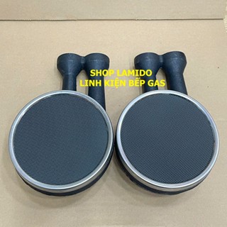 COMBO 2 Điếu Đầu Đốt bếp gas Hồng Ngoại GANG ĐÚC NGUYÊN KHỐI , 2 VÒNG LỬA Ceramic loại lớn 12cm  - [ HỎA TỐC ] LINH KIỆN