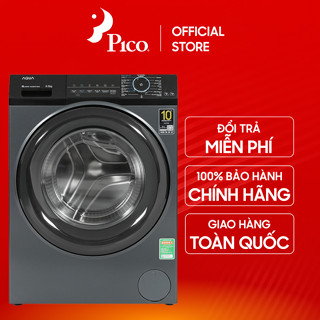 [GIAO TOÀN QUỐC - KHÔNG LẮP ĐẶT] Máy giặt lồng ngang Aqua inverter 8.5kg AQD-A852J.BK màu đen - Giao Toàn Quốc