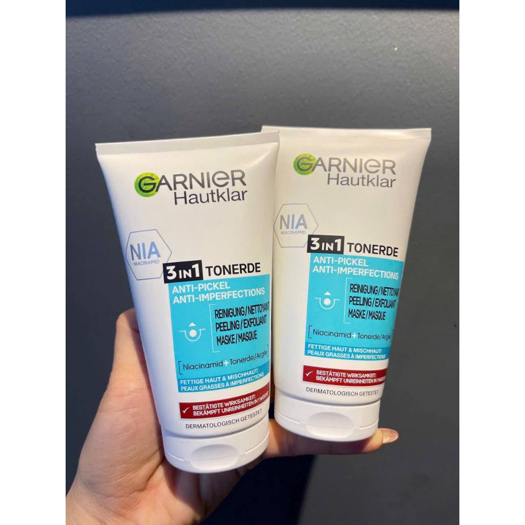 ( HÀNG CHUẨN ĐỨC)SỮA RỬA MẶT GARNIER 3 IN 1