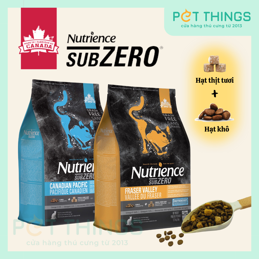 Nutrience Subzero Thức Ăn Hạt Cho Mọi Giống Mèo, Mọi Lứa Tuổi