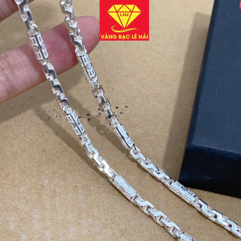 dây chuyền bạc nam chất liệu bạc ta vàng bạc lê hải