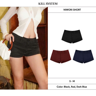 Quần short sọc tôn dáng NIWORI - KILL SYSTEM