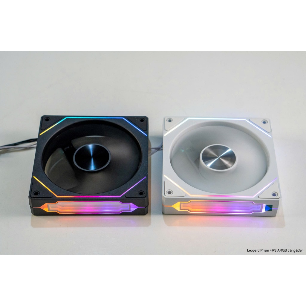 Fan Case Vô Cực Jungle Leopard PRISM 4RS | RGB | Kết Nối Hub 6Pin | Đen/Trắng