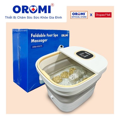Máy massage chân tự động cao cấp gấp gọn OROMI ORM-KW275C - Bồn ngâm chân mát-xa điều khiểu từ xa