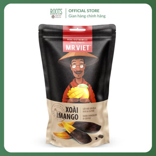   Ship hỏa tốc  MR. VIET - Xoài Sấy với Socola Đen & Cà Phê Dried Mango with Dark Chocolate & Coffee  100g  
