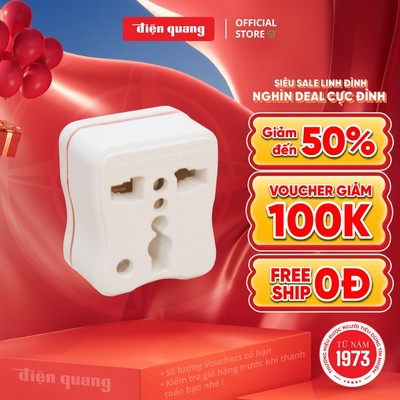 Phích cắm chuyển Điện Quang ĐQ UA2A (màu ngẫu nhiên)