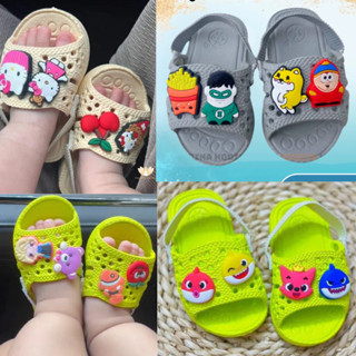 Dép Tổ Ong Có Quai Cho Bé Dưới 3 Tuổi _ Lê Chun Dành Cho Bé Tập Đi Siêu Nhẹ Siêu Êm chân 9-16cm