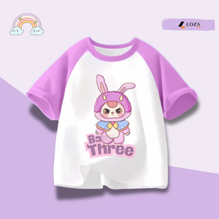 Áo thun in hình Baby three nhiều mẫu cho bé gái và bé trai cân nặng từ 15-40kg - Loza Kids - BT002