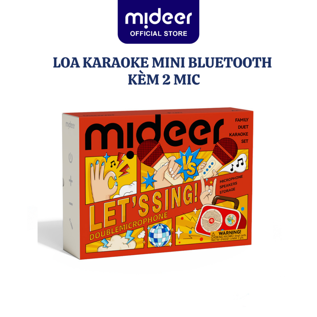Loa karaoke mini bluetooth kèm mic cho bé Mideer versatile singalone microphone