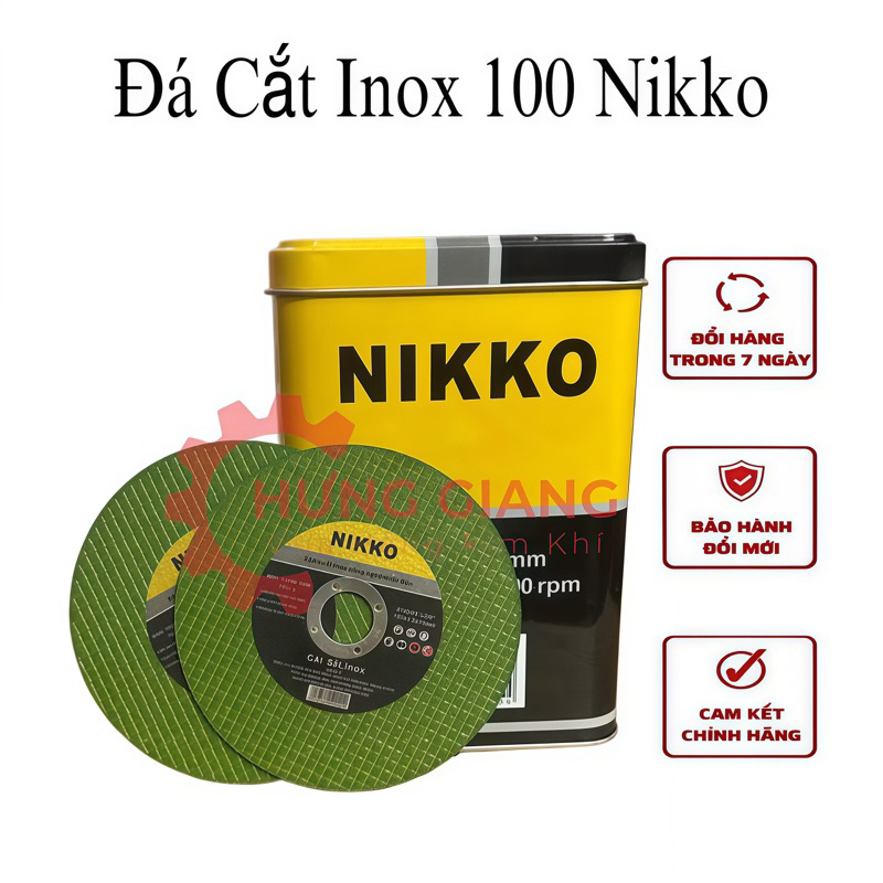 Đá Cắt Sắt, Đá Cắt inox NIKKO phi 100 Đá Cắt An Toàn