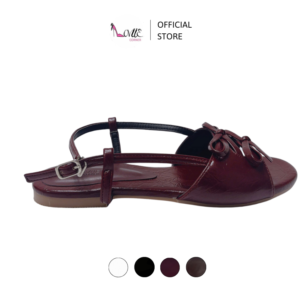 LOVIIECORNER - SANDAL NỮ ĐI HỌC - GIÀY QUAI HẬU NỮ MŨI TRÒN PHỐI HAI NƠ - GIÀY QUAI HẬU HỞ GÓT - S25