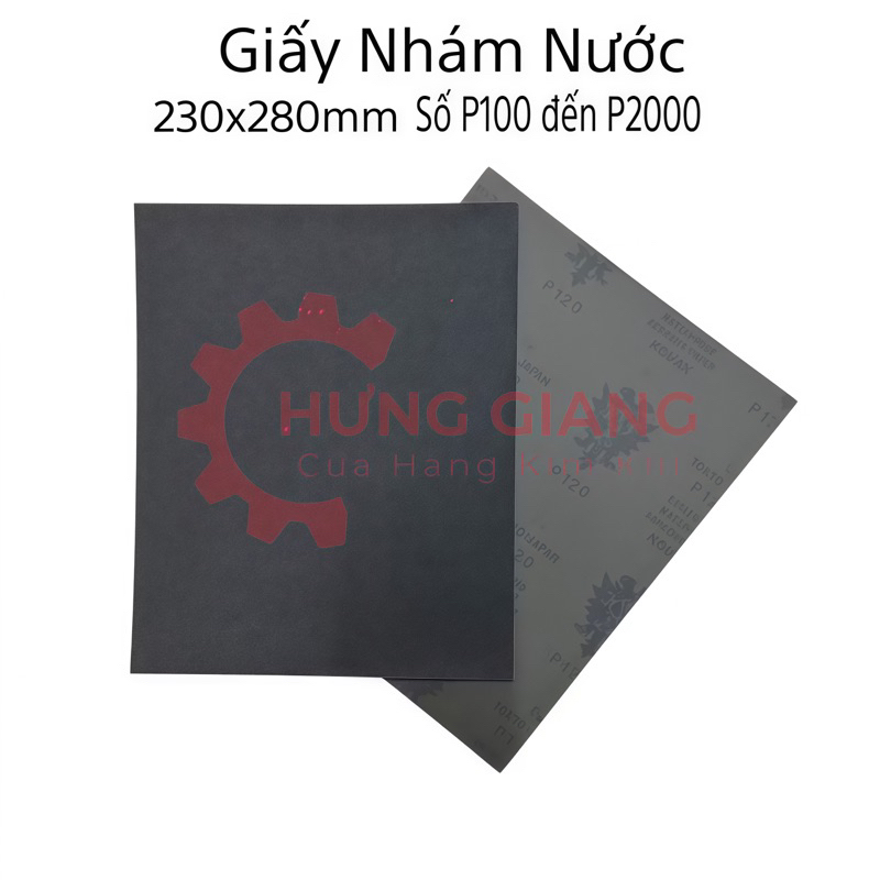 10 Tờ Giấy Ráp Nước, Giấy Ráp Nhật P100,P150,P180,P240,P320,P1000,P1500 đủ số