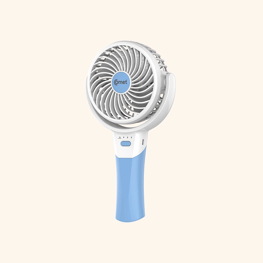 Quạt sạc cầm tay Comet CRF0904 xanh