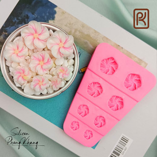 Khuôn silicon đa năng, chịu nhiệt - Khuôn làm bánh, thạch, kem,rau câu hoa xoắn nhỏ
