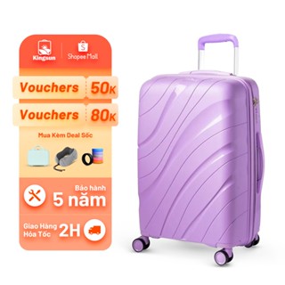 Vali du lịch Chống vỡ Kingsun PP01/PP02 nhựa PP cao cấp, khóa kéo Size 20/24/28, Bảo hành 5 năm