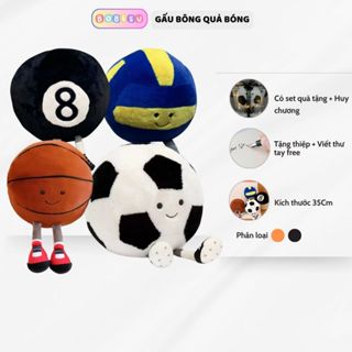 [TẶNG+VIẾT THIỆP] Gấu bông quả bóng đá,bóng bia,bóng chuyền hàng cao cấp làm quà tặng sinh nhật cho bạn trai,bé trai
