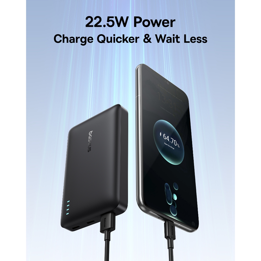 Pin dự phòng Baseus EnerFill FP21 10000mAh 22.5W Bao gồm cáp TypeC sang C sạc nhanh | BigBuy360 - bigbuy360.vn