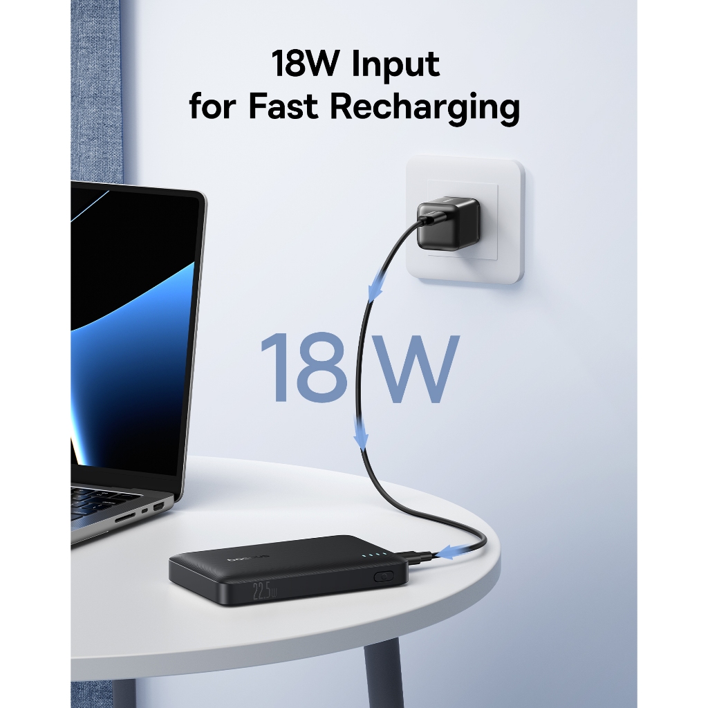 Pin dự phòng Baseus EnerFill FP21 10000mAh 22.5W Bao gồm cáp TypeC sang C sạc nhanh | BigBuy360 - bigbuy360.vn