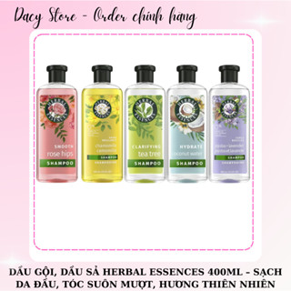 Dầu Gội, Dầu Xả Herbal Essences 400ml – Làm Sạch Da Đầu, Tóc Suôn Mượt, Hương Thơm Thiên Nhiên