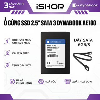 Ổ cứng SSD SATA 3 2.5'' Dynabook Boost AE100 (Toshiba) dung lượng 240GB/480GB/960GB | Bảo hành 36 tháng