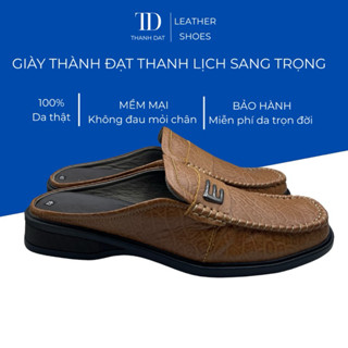 Giày lười nam, giày sục nam trung niên da bò thật 100% - Bền Đẹp, phong cách Lịch Lãm, bảo hành