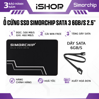 Ổ cứng SSD SIMORCHIP SSD120 dung lượng 128GB/256GB/512GB/1TB SATA 3 2.5", hàng chính hãng - Bảo hành 36 tháng