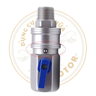Bộ nối nhanh hơi loại lớn có khoá dùng cho súng bulong hơi 1inch, chân ren 21mm
