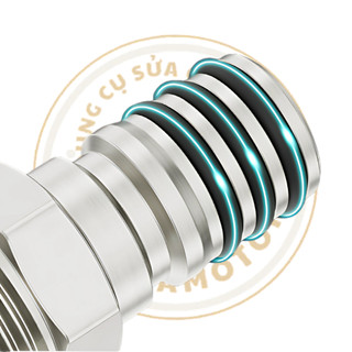 Bộ nối nhanh hơi loại lớn có khoá dùng cho súng bulong hơi 1inch, chân ren 21mm