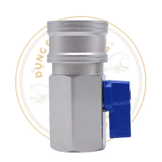 Bộ nối nhanh hơi loại lớn có khoá dùng cho súng bulong hơi 1inch, chân ren 21mm