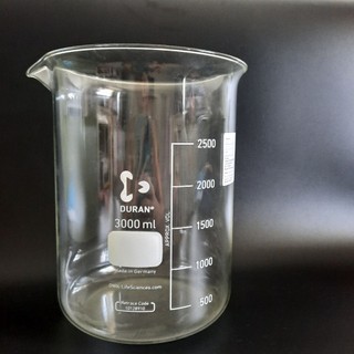 [DURAN- ĐỨC]Cốc đốt thuỷ tinh CỐC ĐONG CHIA VẠCH 1000ml 2000ml 3000ML