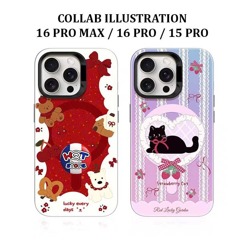 Ốp lưng Collab Illustration cho IP 16 Pro Max / 16 Pro / 15 Pro Max