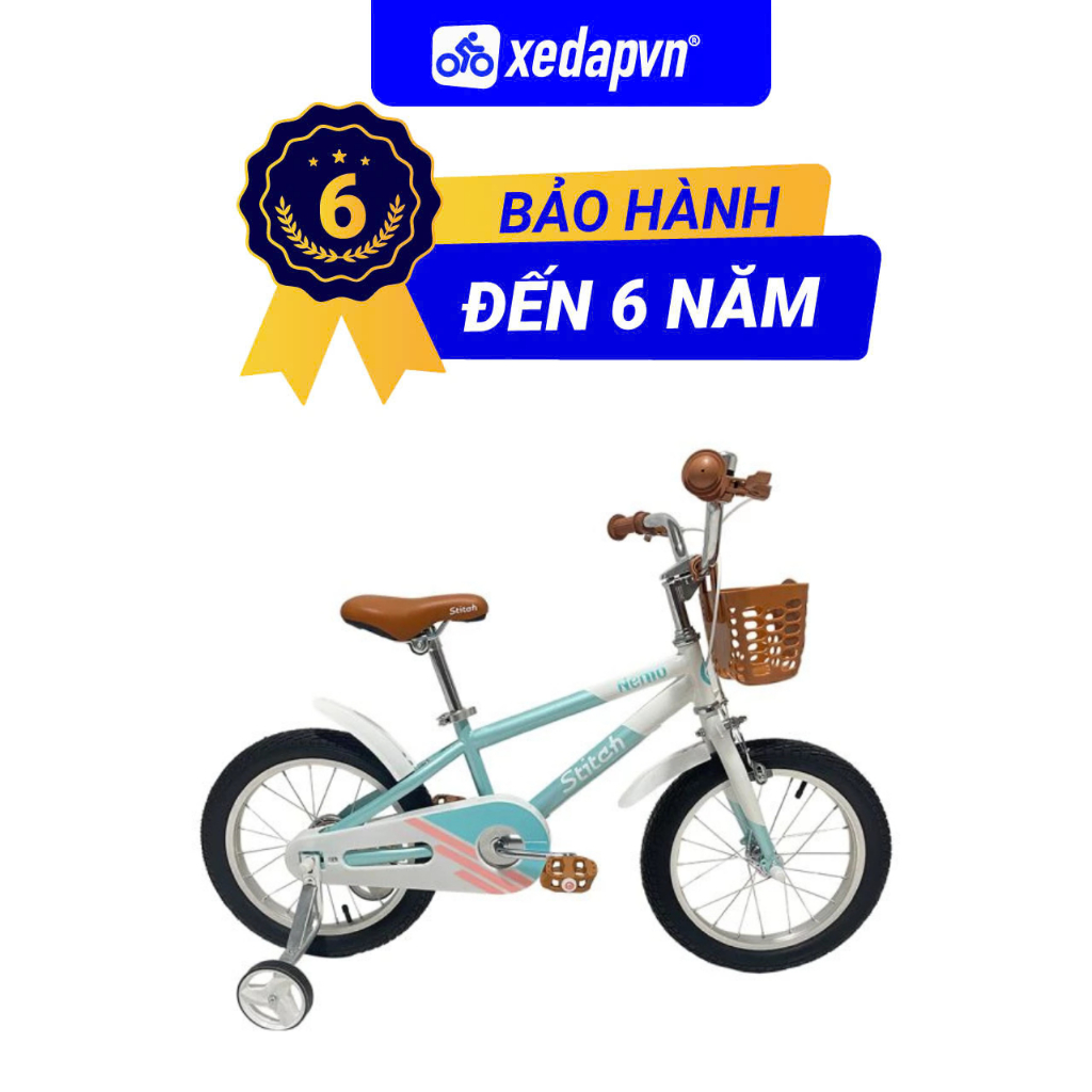 Xe Đạp Trẻ Em STITCH NEMO – Khung Thép , Bánh 12/14/16 Inches – Phù Hợp Bé 3–9 Tuổi, Cao 85–125cm | xedapvn