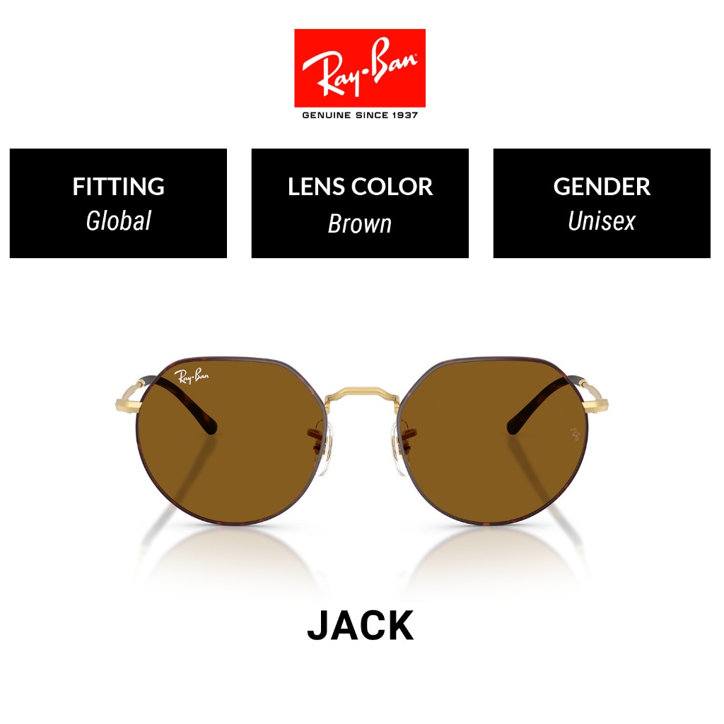 Mắt kính RAY-BAN JACK RB3565 927533 - Size 53 - Kính mát