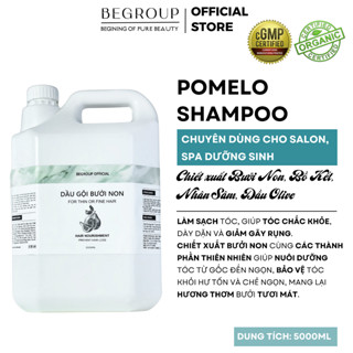   CAN 5 - 10 LÍT  Dầu gội Bưởi non POMELO SHAMPOO Chuyên dùng cho Salon Spa dưỡng sinh 